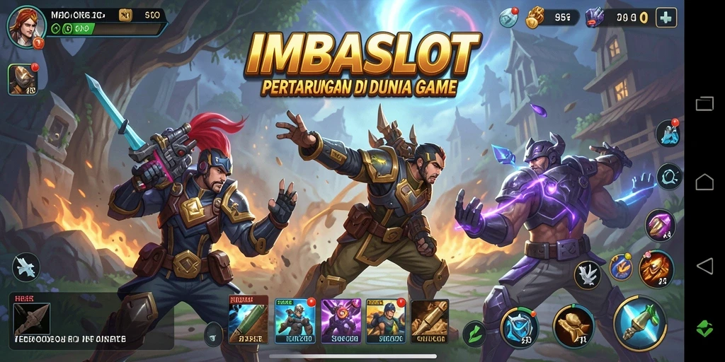 Tampilan gameplay IMBASLOT yang intens dan mendebarkan.