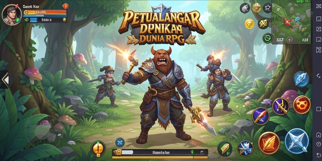 Tampilan gameplay mendebarkan di dunia RPG N32.